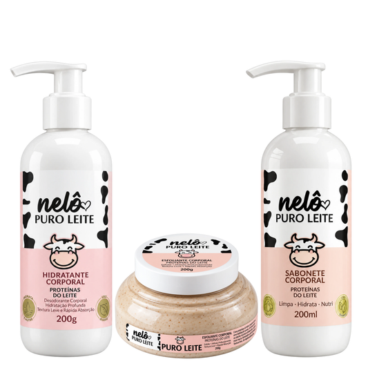 KIT CORPORAL PURO LEITE 3 ITENS NELÔ