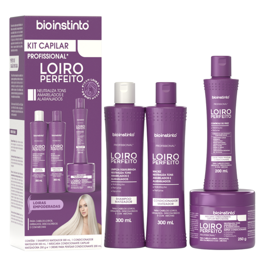 KIT CAPILAR LOIRO PERFEITO 4 ITENS BIO INSTINTO
