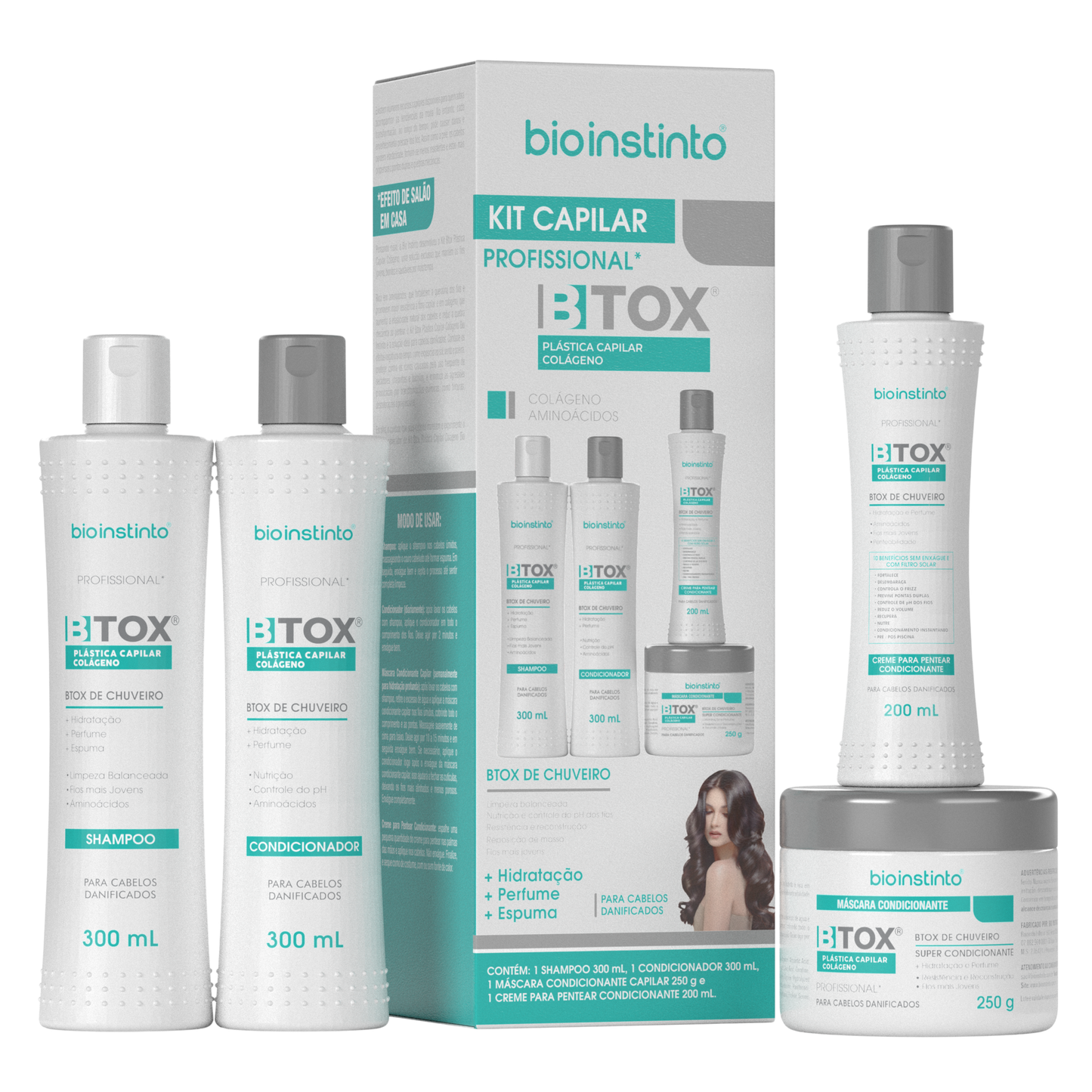 KIT CAPILAR BTOX 4 ITENS BIO INSTINTO