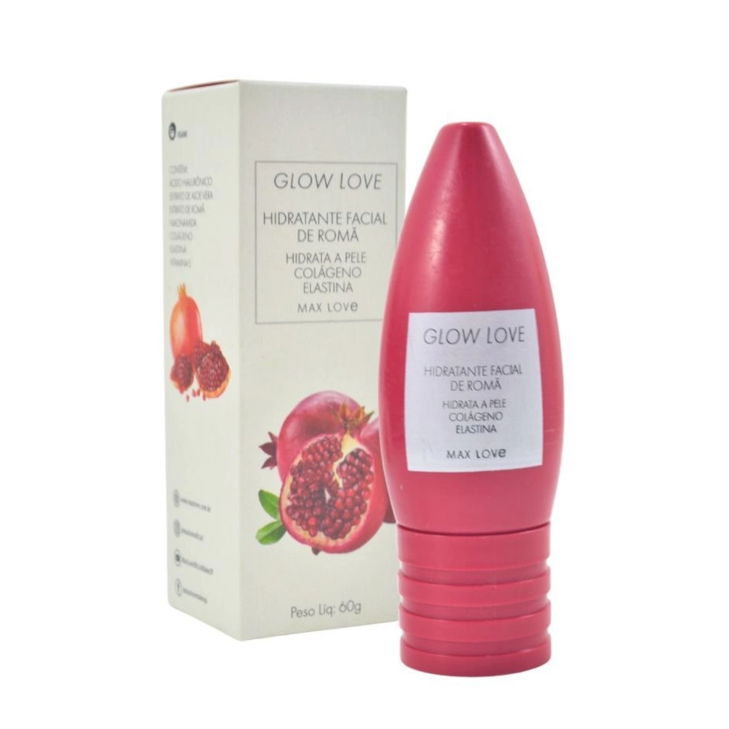 BOX C/ 36 GLOW LOVE HIDRATANTE FACIAL DE ROMA 60G MAX LOVE