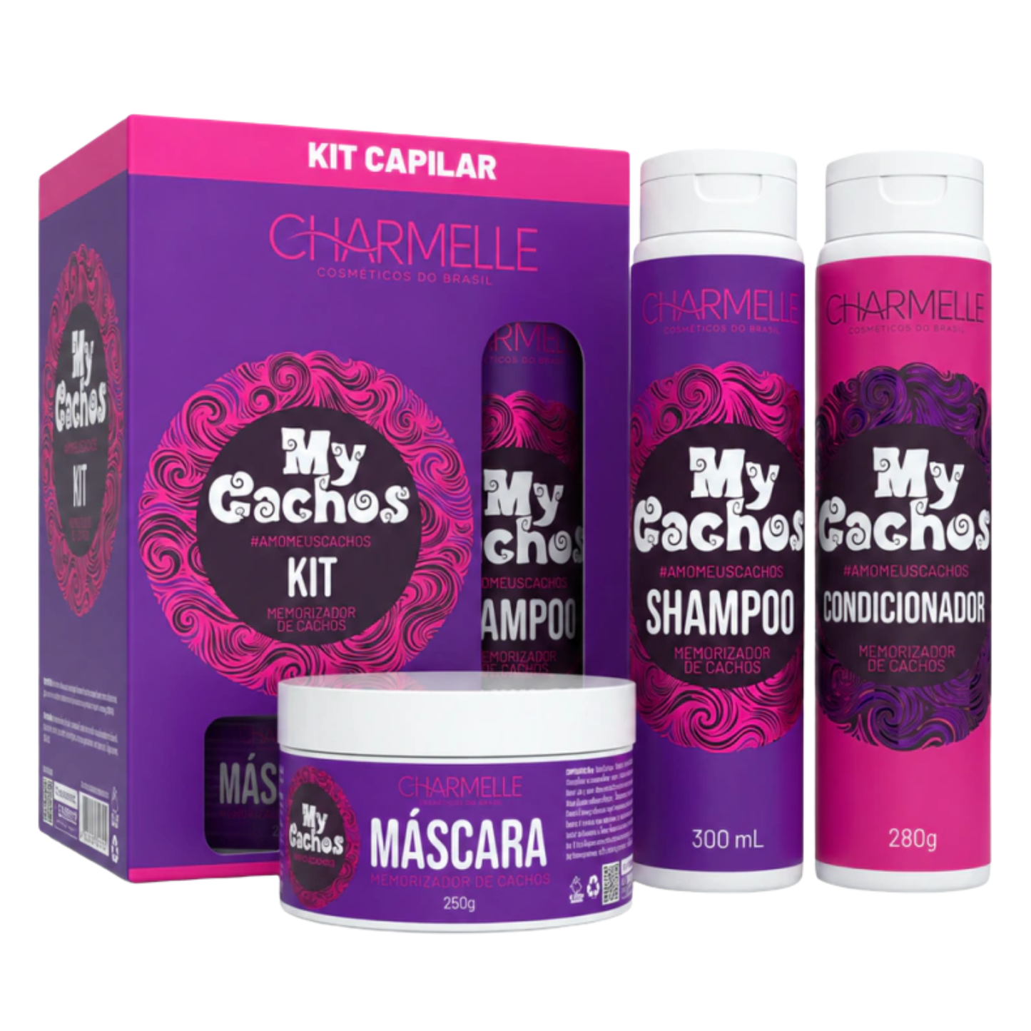 KIT 3 ITENS MY CACHOS CHARMELLE