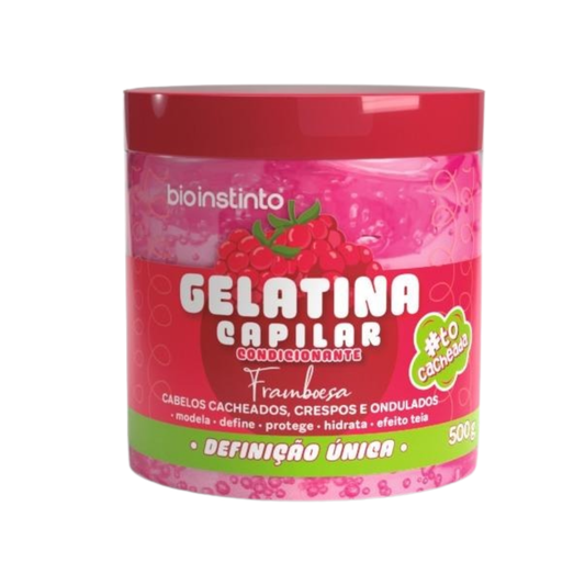 GELATINA CONDICIONANTE CAPILAR FRAMBOESA 500G BIO INSTINTO