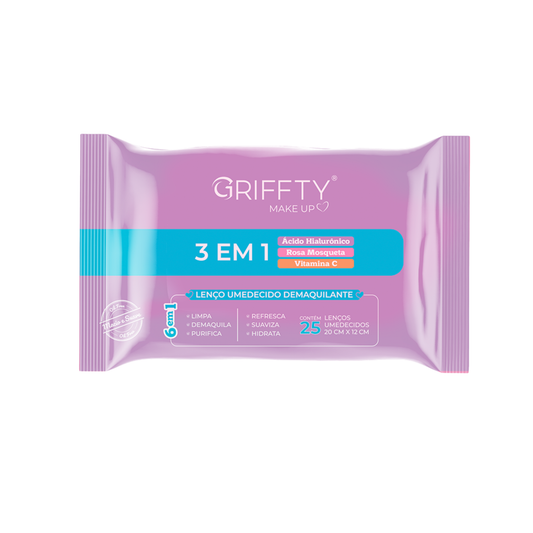 LENCO DEMAQUILANTE 3 EM 1 C/25UN GRIFFTY