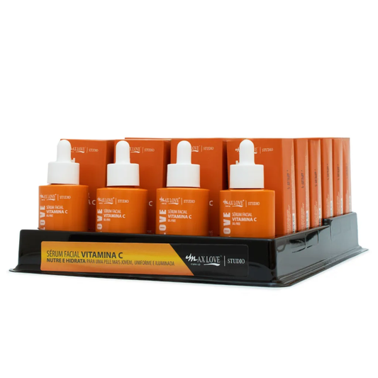 BOX C/ 24 SERUM FACIAL VITAMINA C 30ML MAX LOVE