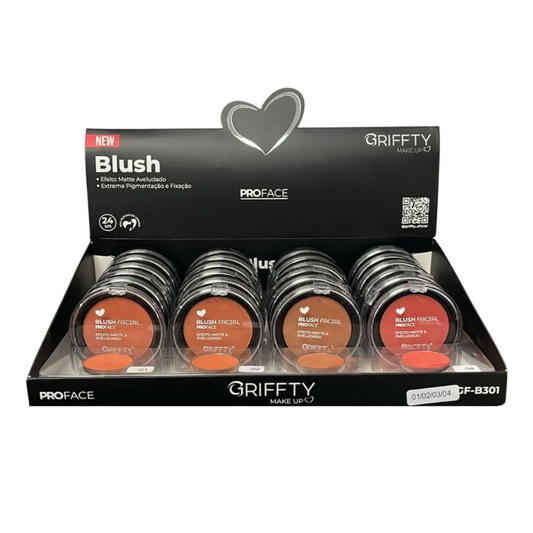 BOX C/24 BLUSH COMPACTO PROFACE COR 01 A 04 GF-B301A GRIFFTY