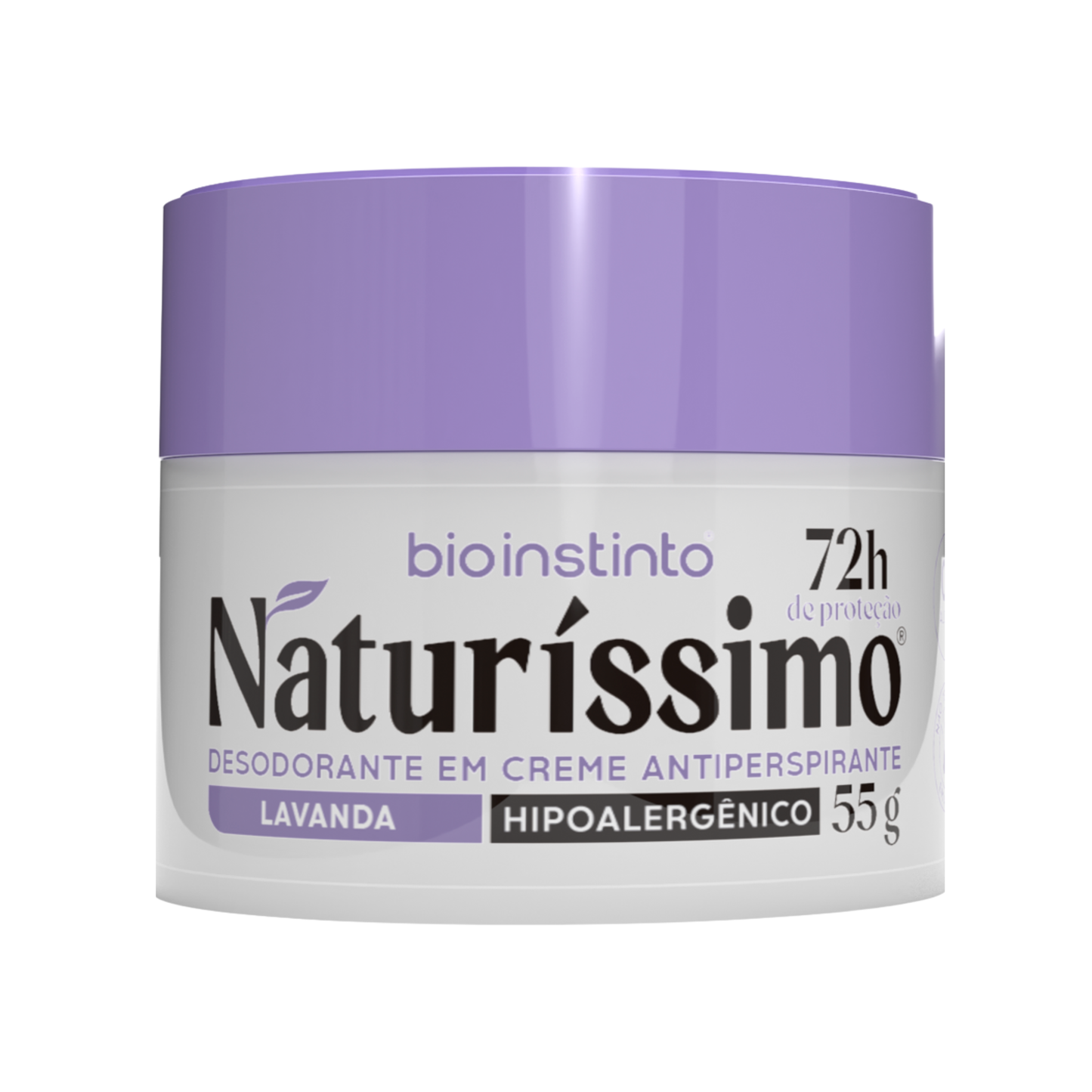 DESODORANTE CREME ANTIPERSPIRANTE NATURISSIMO LAVANDA 72 HORAS 55G BIO INSTINTO