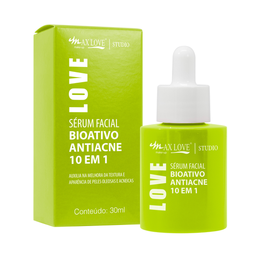 SERUM FACIAL BIOATIVO ANTIACNE 10 EM 1 30ML MAX LOVE