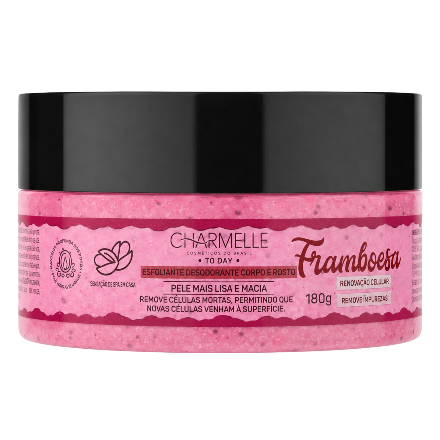 ESFOLIANTE CORPO E ROSTO FRAMBOESA TO DAY 180G CHARMELLE