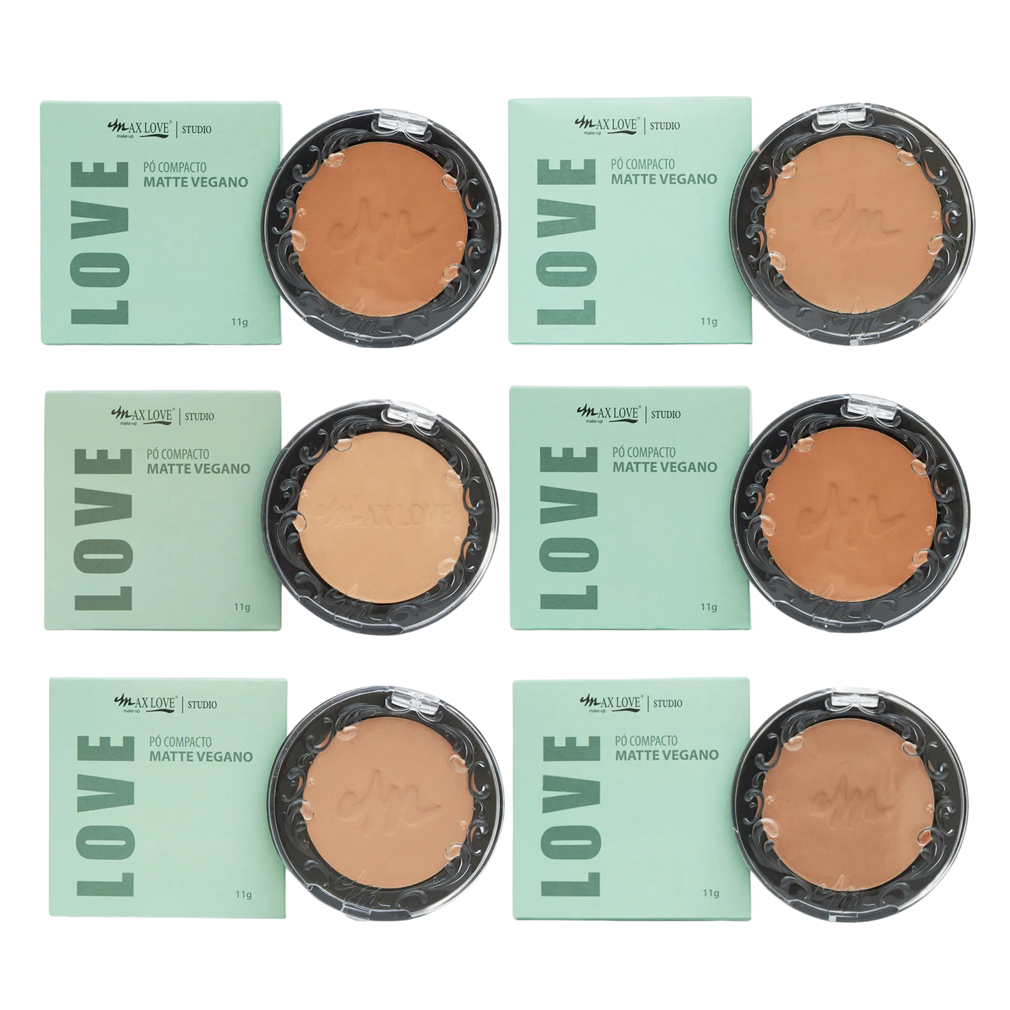 BOX C/ 30 PO COMPACTO VEGANO 58 AO 63 11G MAX LOVE