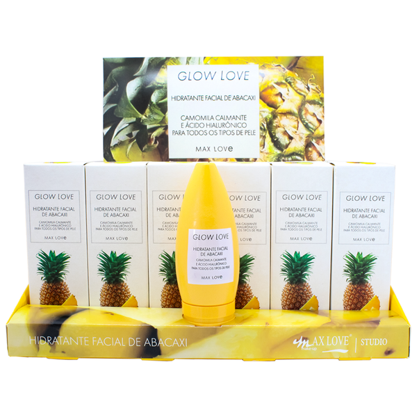 BOX C/ 36 GLOW LOVE HIDRATANTE FACIAL DE ABACAXI 60G MAX LOVE– Bio BOX C/ 36 GLOW LOVE HIDRATANTE FACIAL DE ABACAXI 60G MAX LOVE– Bio