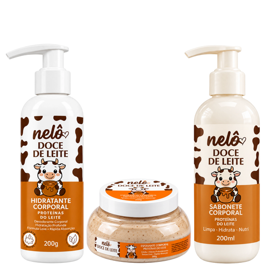 KIT CORPORAL DOCE DE LEITE 3 ITENS NELÔ