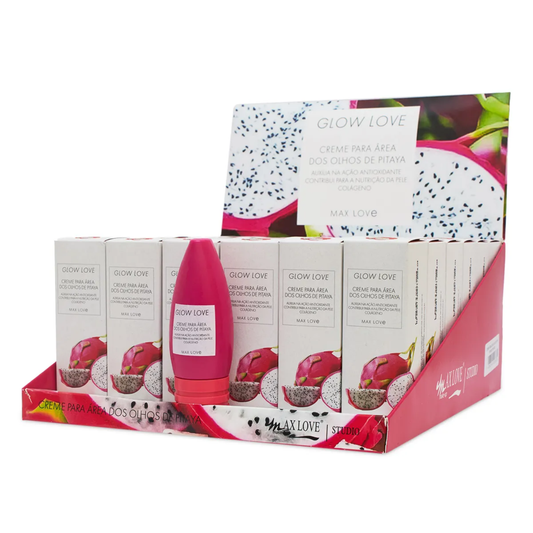 BOX C/ 36 GLOW LOVE CREME PARA AREA OLHOS DE PITAYA 60G MAX LOVE