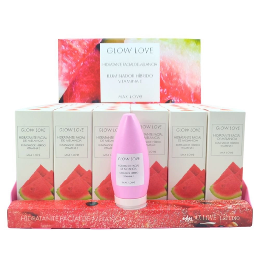 BOX C/ 36 GLOW LOVE HIDRATANTE FACIAL DE MELANCIA 60G MAX LOVE