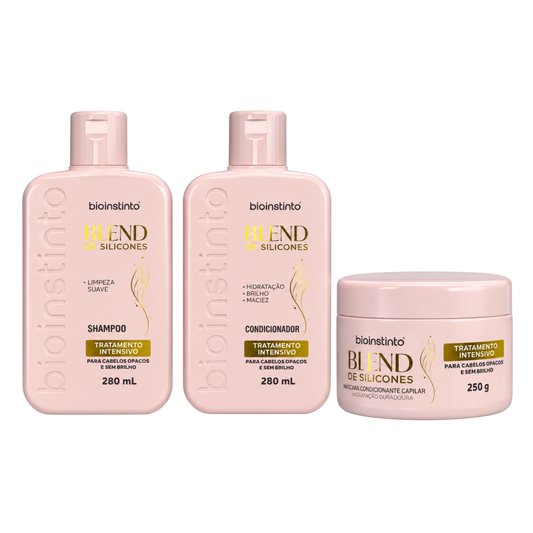 KIT CAPILAR BLEND DE SILICONES 3 ITENS BIO INSTINTO