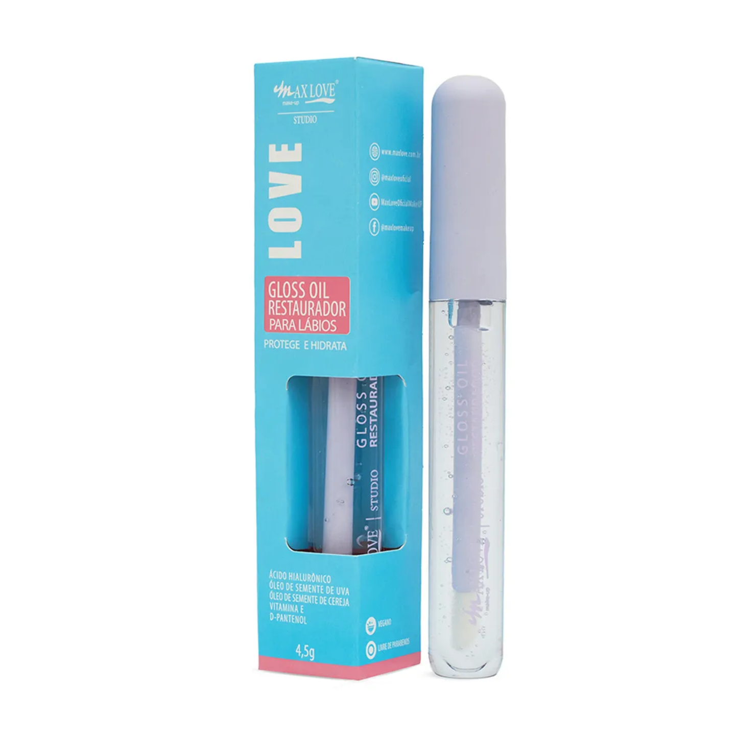 BOX C/ 28 GLOSS OIL RESTAURADOR PARA LABIOS 170 4,5G MAX LOVE