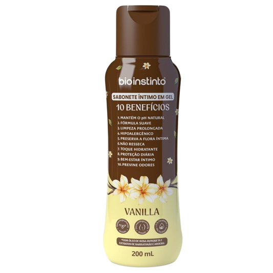 SABONETE INTIMO EM GEL 10 BENEFICIOS VANILLA 200ML BIO INSTINTO