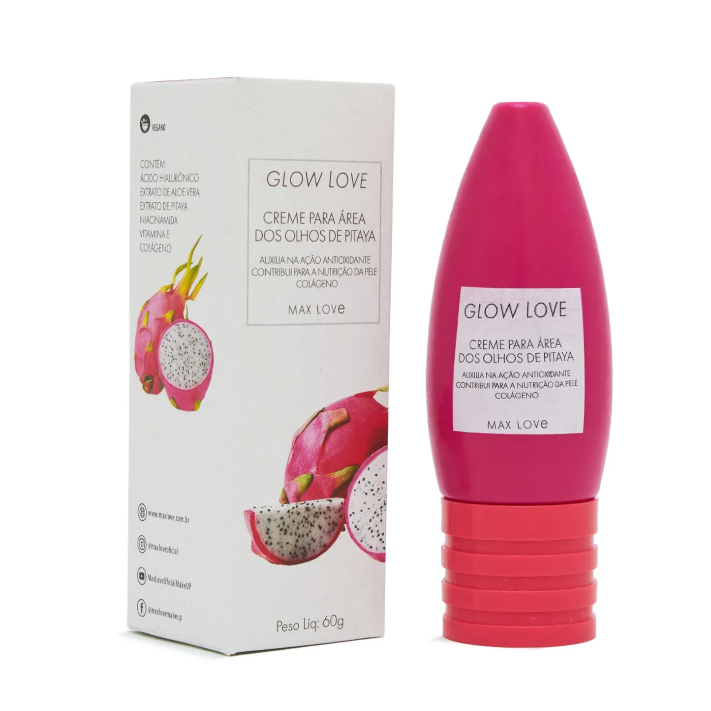 BOX C/ 36 GLOW LOVE CREME PARA AREA OLHOS DE PITAYA 60G MAX LOVE