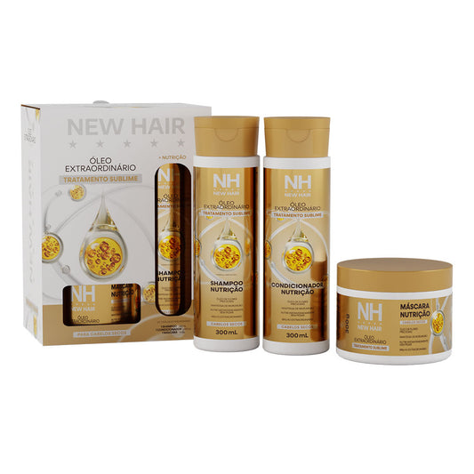 KIT 3 ITENS EXTRAORDINARIO NEW HAIR BELKIT