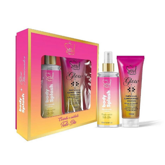 KIT GLOW HIDRADANTE DESODORANTE ILUMINADOR SOUL