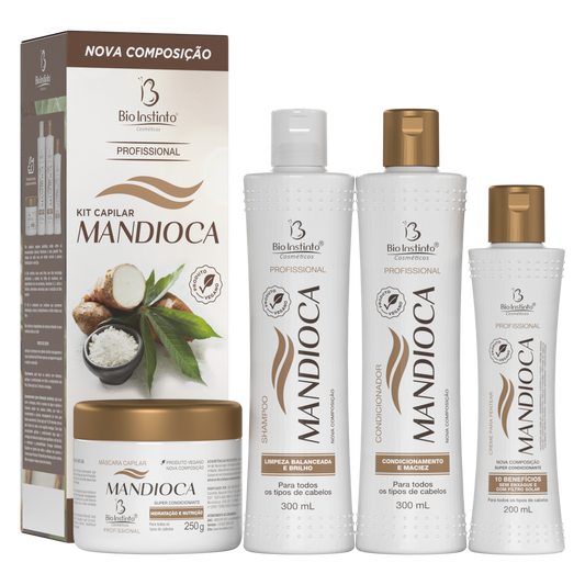 KIT CAPILAR MANDIOCA 4 ITENS BIO INSTINTO