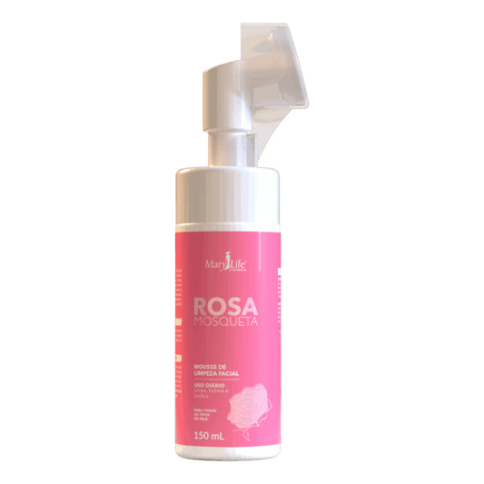MOUSSE DE LIMPEZA FACIAL ROSA MOSQUETA 150ML MARY LIFE