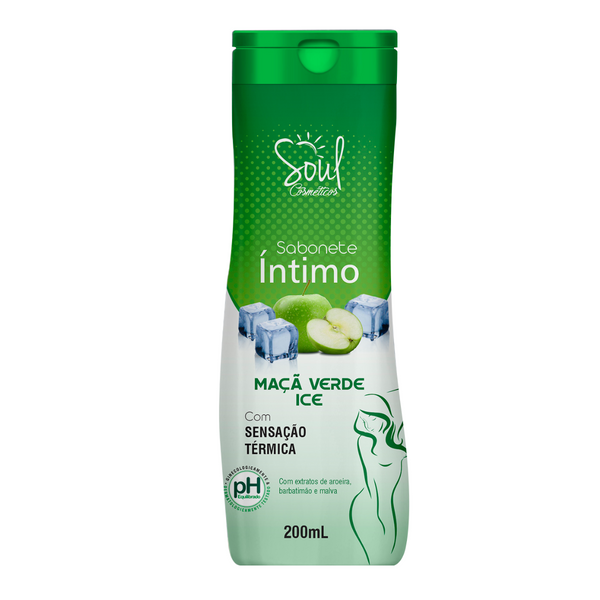 SABONETE INTIMO MACA VERDE ICE 200ML SOUL– Bio Cosméticos