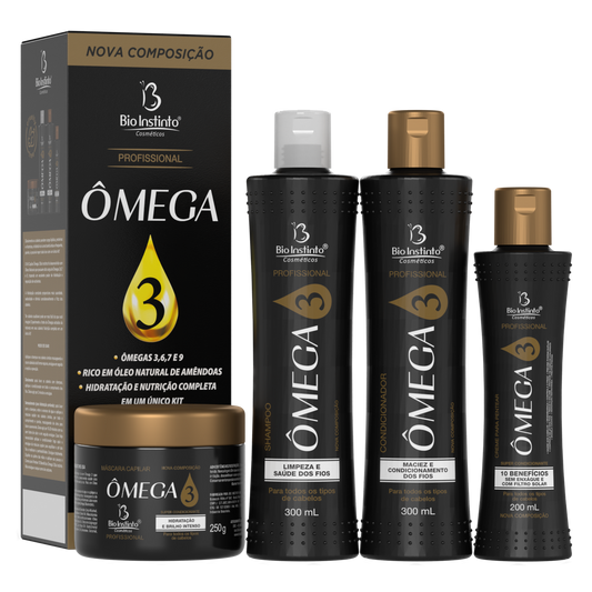 KIT CAPILAR OMEGA 3 4 ITENS BIO INSTINTO
