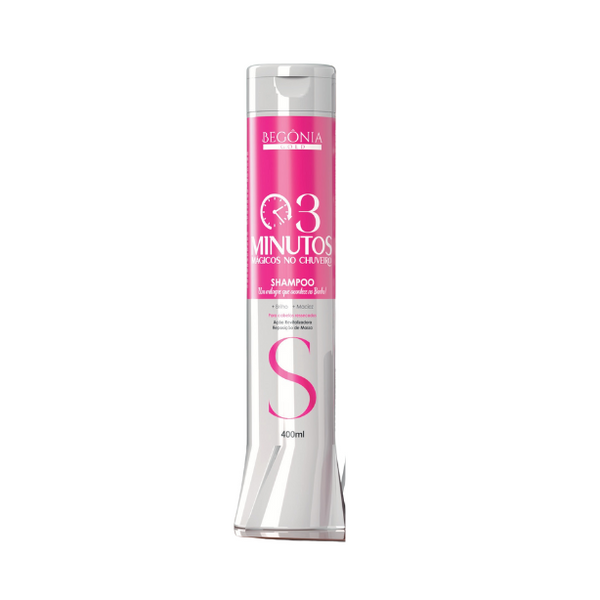 SHAMPOO 3 MINUTOS MAGICOS GOLD 400ML BEGONIA– Bio Cosméticos