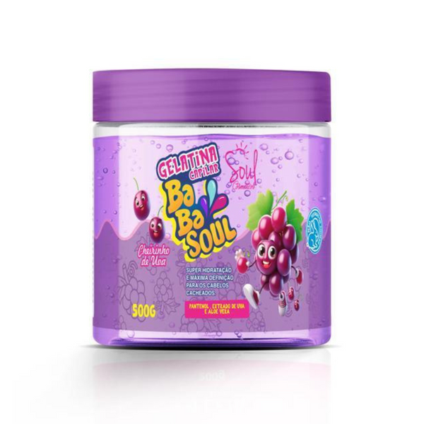 GELATINA CAPILAR BABASOUL UVA 500G SOUL– Bio Cosméticos Distribuidora