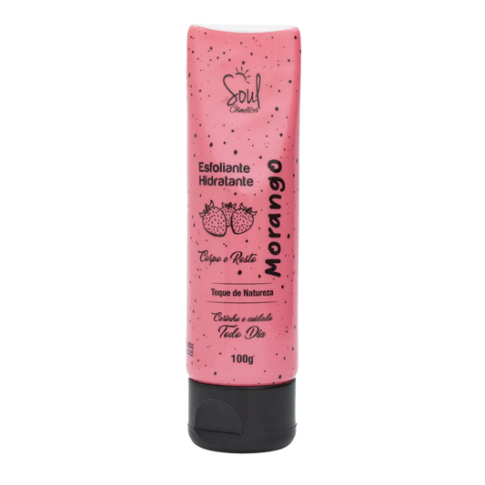 HIDRATANTE ESFOLIANTE DE MORANGO 100GR SOUL