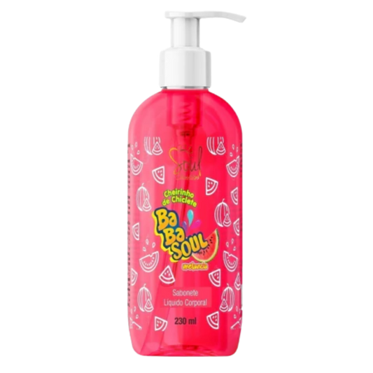 SABONETE LIQUIDO CORPORAL BABASOUL MELANCIA 230ML SOUL