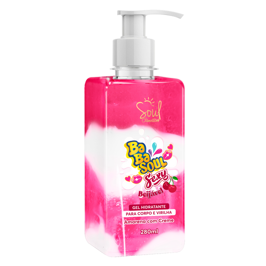 GEL HIDRATANTE BABASOUL SEXY AMARENA COM CREME 280ML SOUL