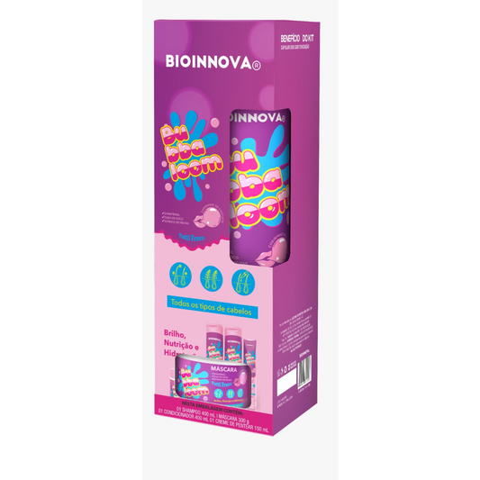 KIT CAPILAR BUBBALOOM 4 ITENS BIOINNOVA