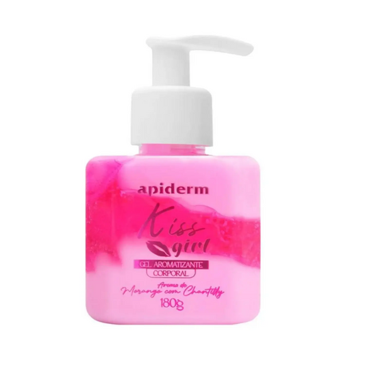 GEL AROMATIZANTE CORPORAL KISS GIRL MORANGO 180G APINIL