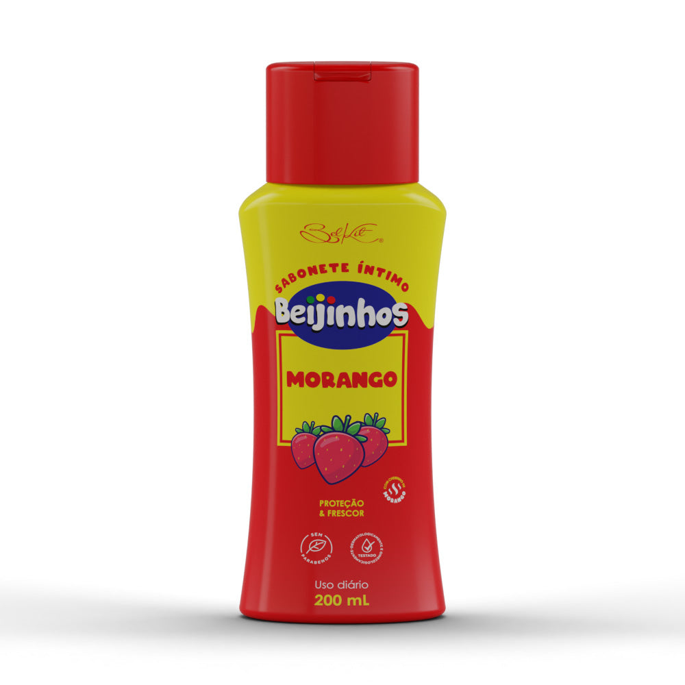 SABONETE INTIMO BEIJINHOS MORANGO 200ML BELKIT