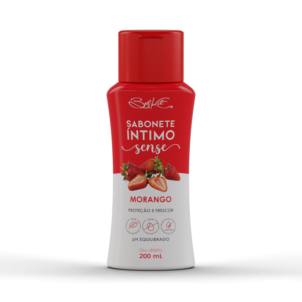 SABONETE INTIMO SENSE MORANGO 200ML BELKIT