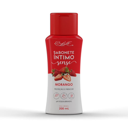 SABONETE INTIMO SENSE MORANGO 200ML BELKIT