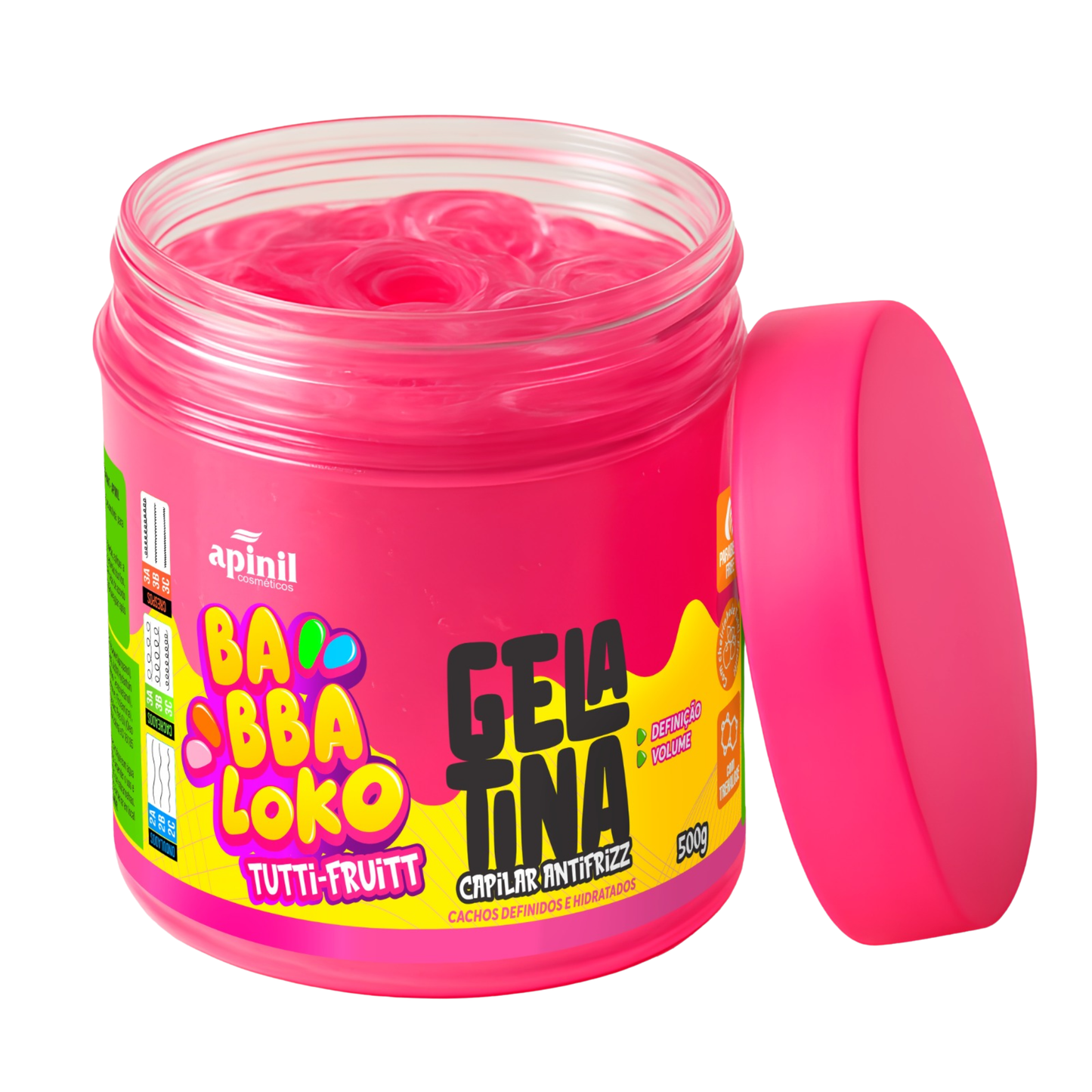 GELATINA CAPILAR BABBALOKO TUTTI-FRUIT 500G APINIL