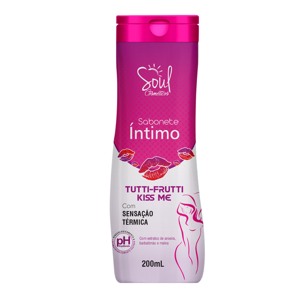 SABONETE INTIMO TUTTI FRUTTI 200ML SOUL– Bio Cosméticos Distribuidora