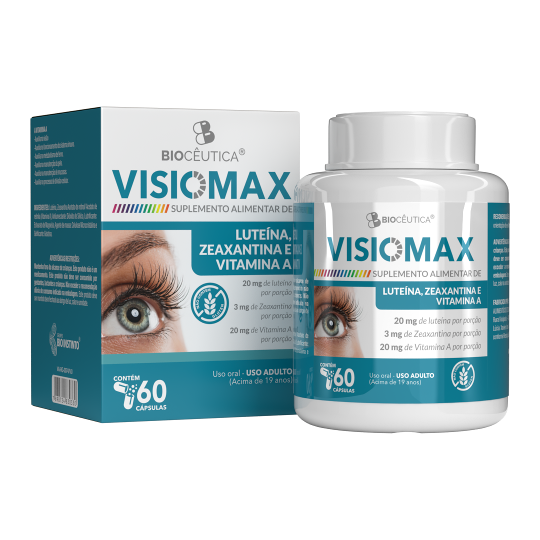 SUPLEMENTO ALIMENTAR VISIOMAX BIOCEUTICA Bio Cosméticos Distribuidora