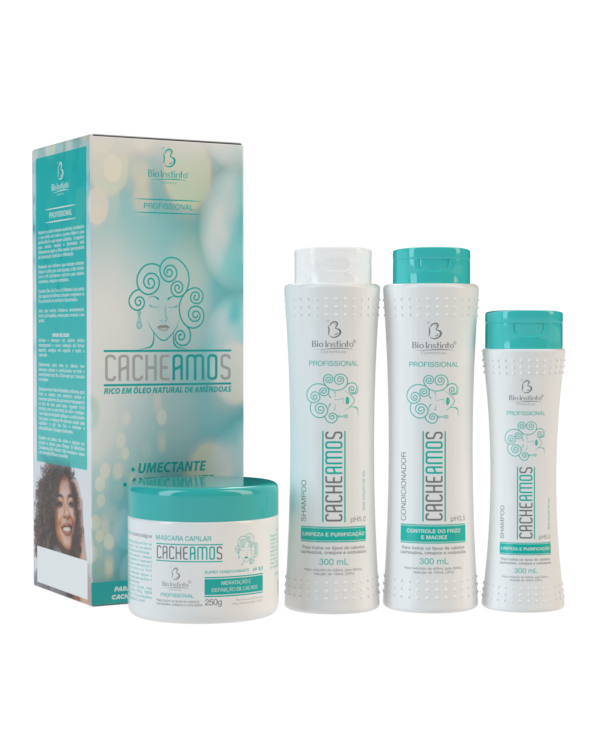 KIT CAPILAR CACHEAMOS 4 ITENS BIO INSTINTO