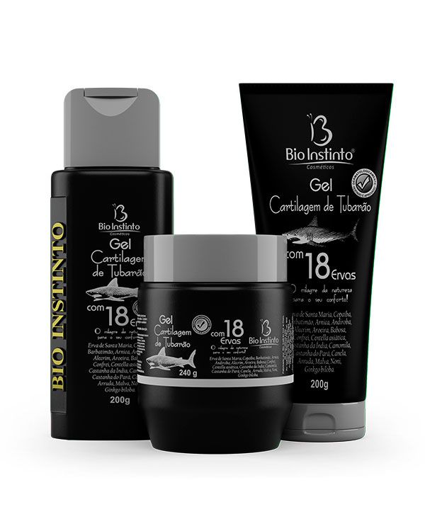 GEL CART. DE TUBARAO C/18 ERVAS 200G BIO INSTINTO