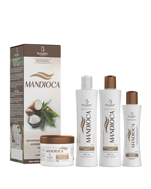 KIT CAPILAR MANDIOCA 4 ITENS BIO INSTINTO