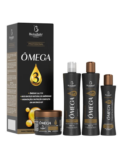 KIT CAPILAR OMEGA 3 4 ITENS BIO INSTINTO