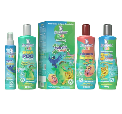 KIT CABELO E CORPO KIDS 4 ITENS BIO INSTINTO