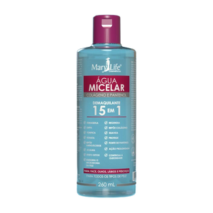 AGUA MICELAR COLAGENO E PANTENOL 260ML MARY LIFE