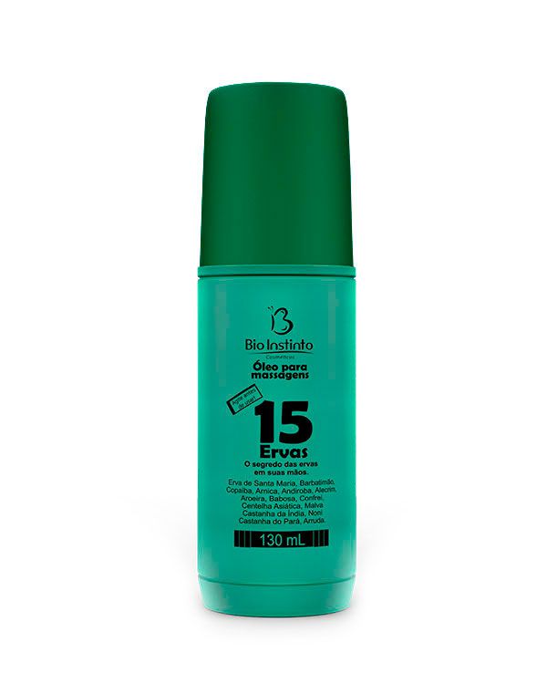 OLEO P/ MASSAGENS 15 ERVAS 130ML BIO INSTINTO